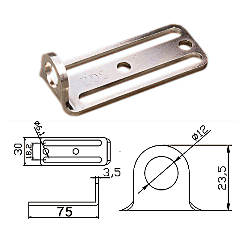 雙槽金具L型支架--JD20E-106